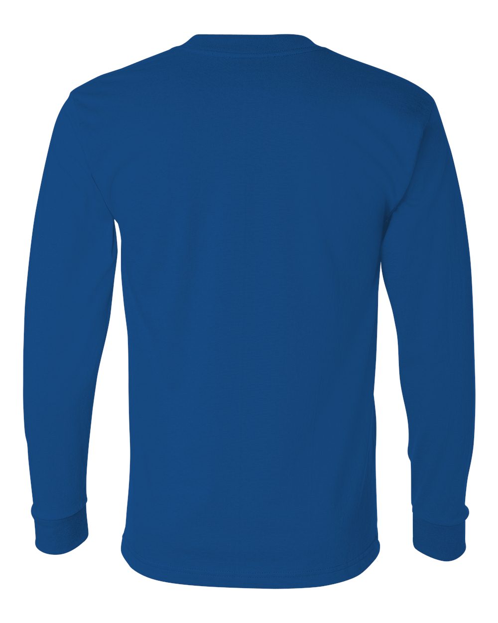 Rear View of Royal Union-Made Long Sleeve T-Shirt - 2955