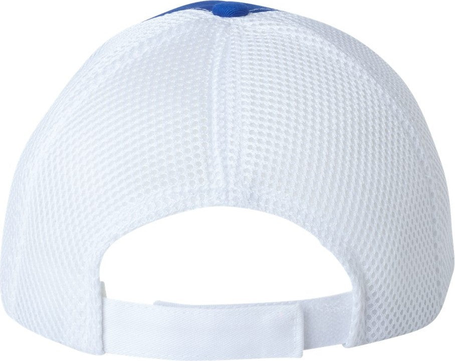 Front View of Royal/ White Spacer Mesh-Back Cap - 3200