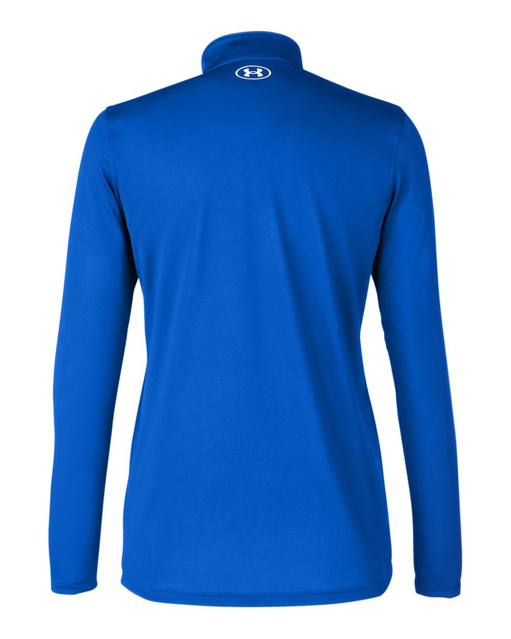 Rear View of Royal/ White Women's Team Tech™ Half-Zip - 1376862 plain