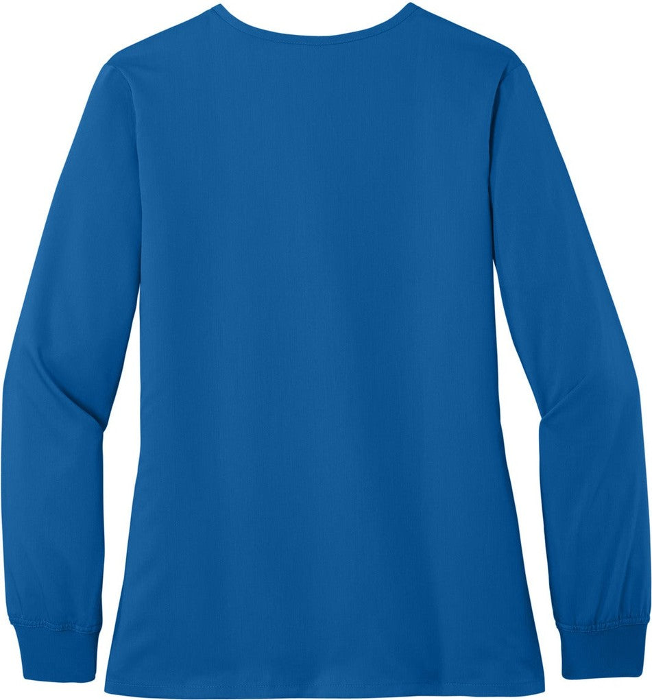 Front View of Royal Wink Women's Premiere Flex Full-Zip Scrub Jacket WW4088