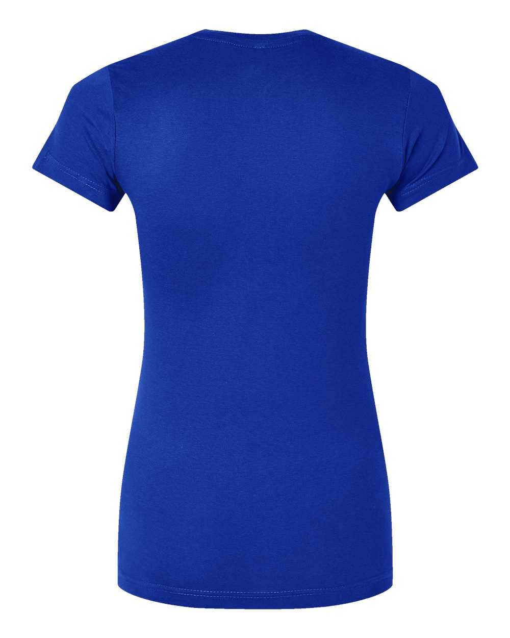 Front View of Royal Women's Fitted Fine Jersey Tee - 3616