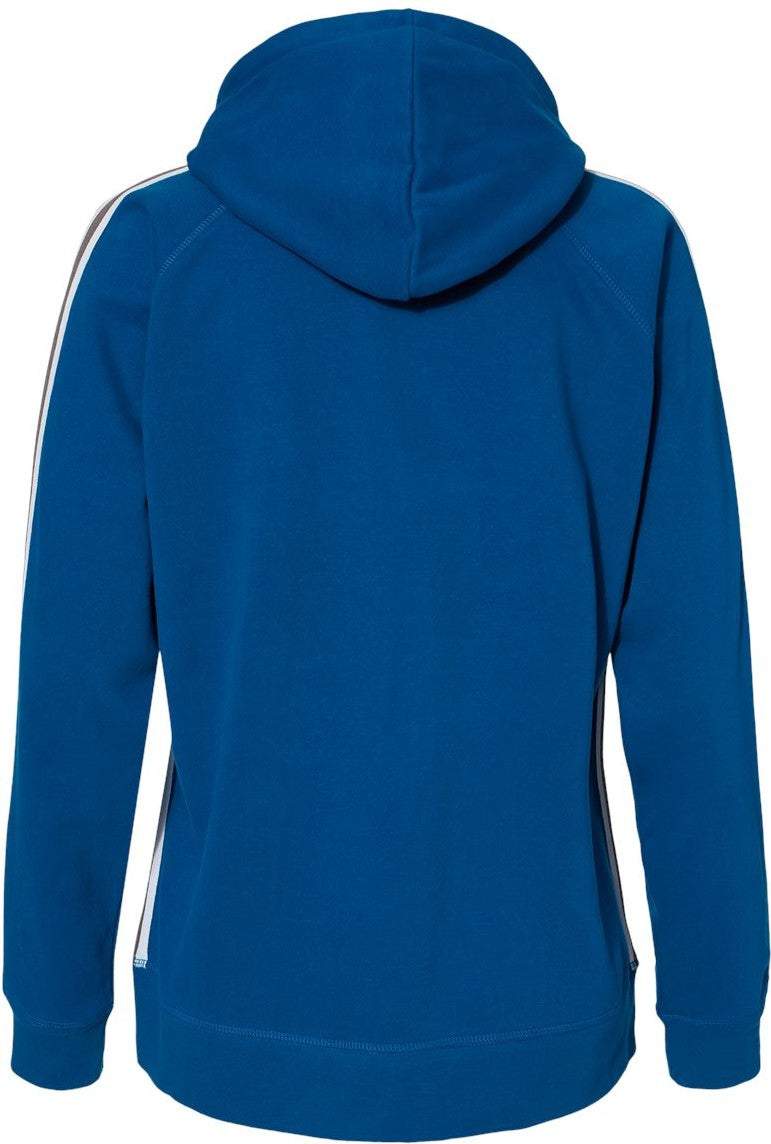 Rear View of Royal Women&#39;s Rival Fleece Hooded Sweatshirt - 8642