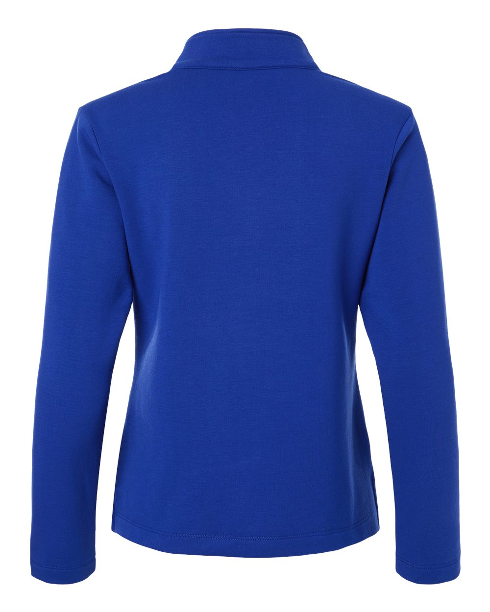 Rear View of Royal Women's Stretch Quarter-Zip Fleece Pullover - STF870L plain