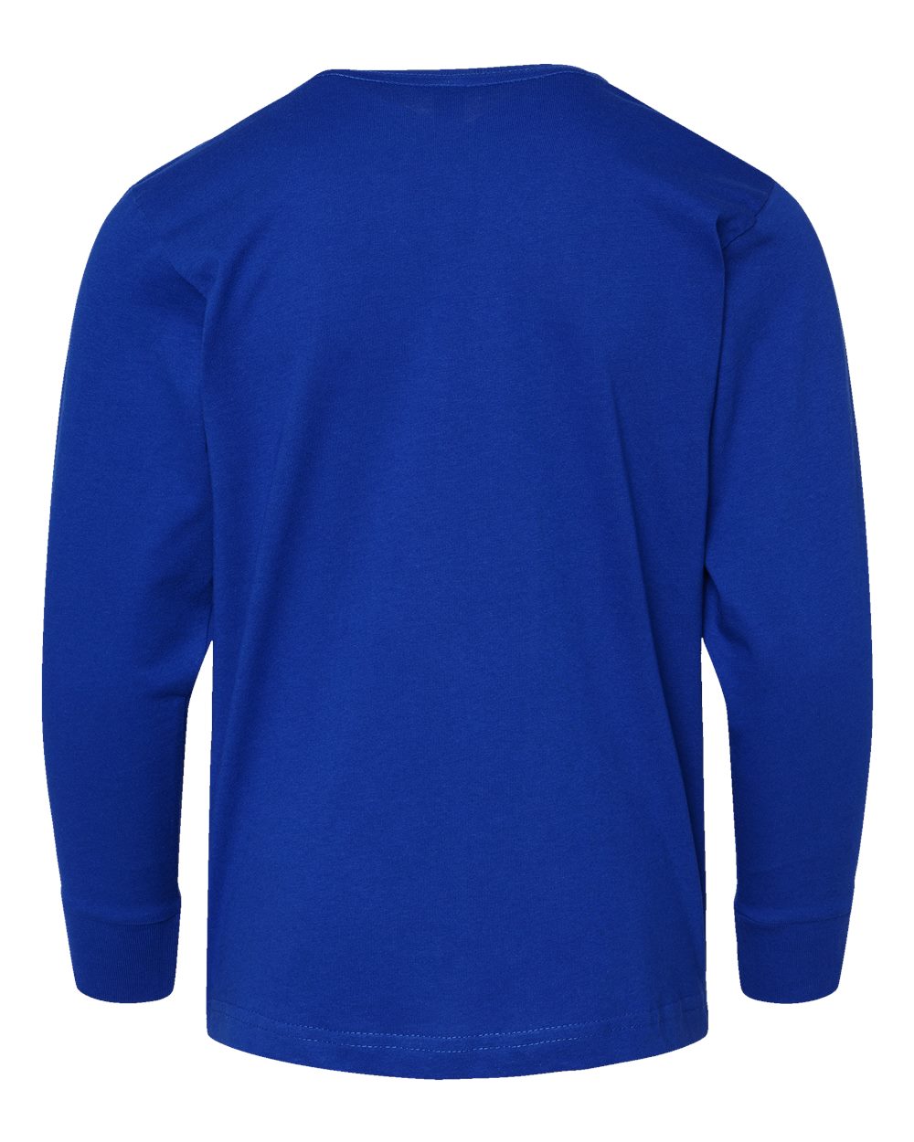 Front View of Royal Youth Fine Jersey Long Sleeve Tee - 6201