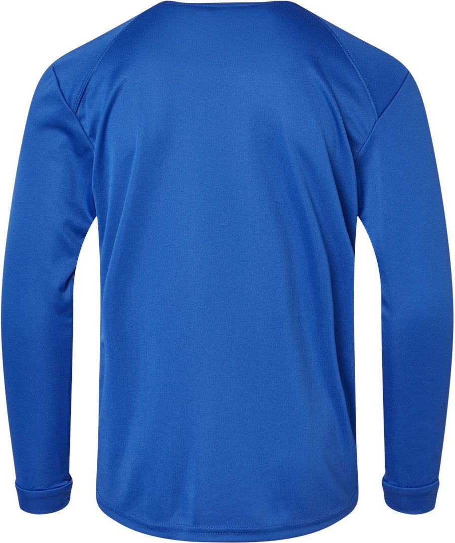 Rear View of Royal Youth Long Islander Performance Long Sleeve T-Shirt - 218Y