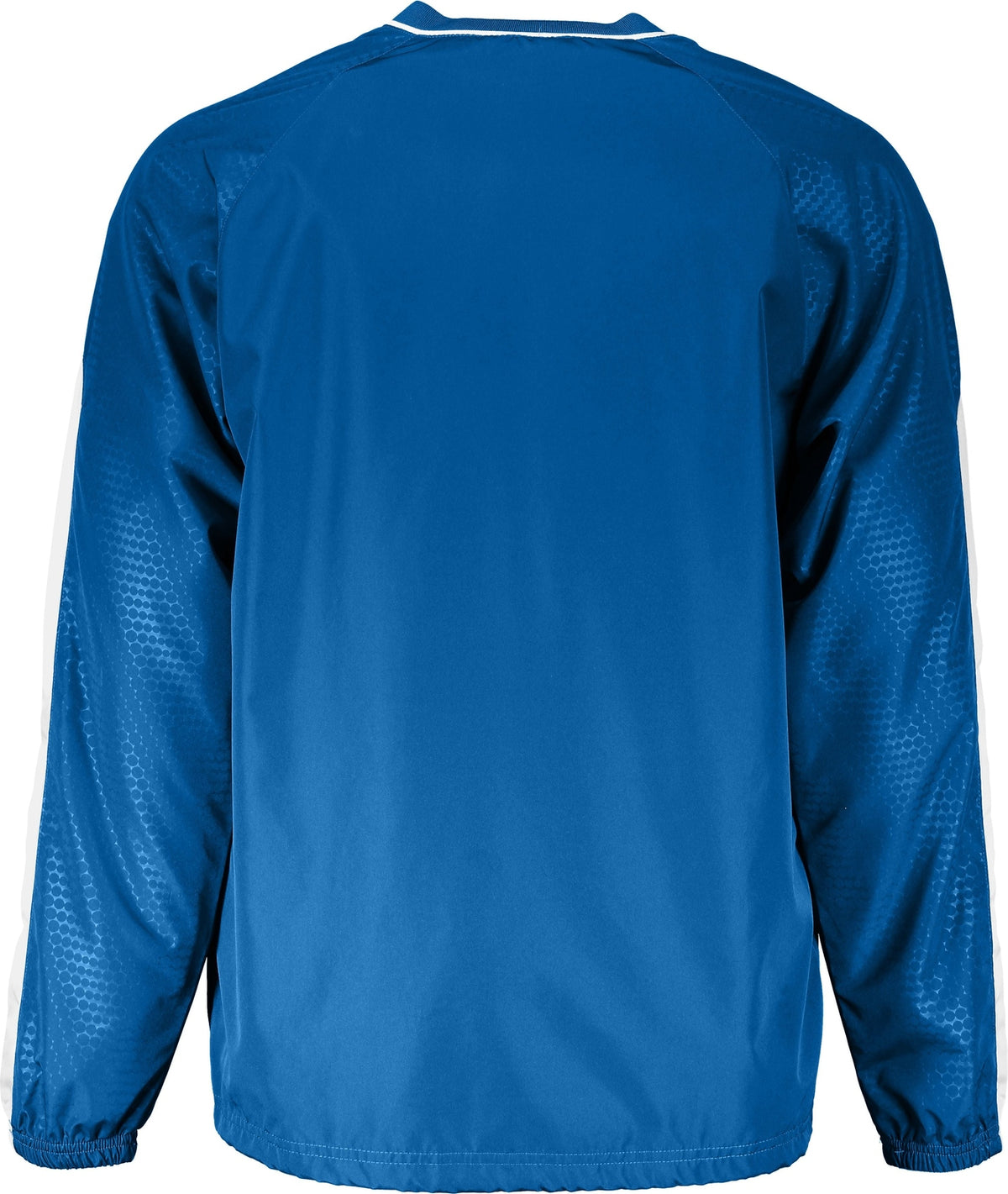 Rear View of ROYAL/WHITE BIONIC PULLOVER WINDSHIRT