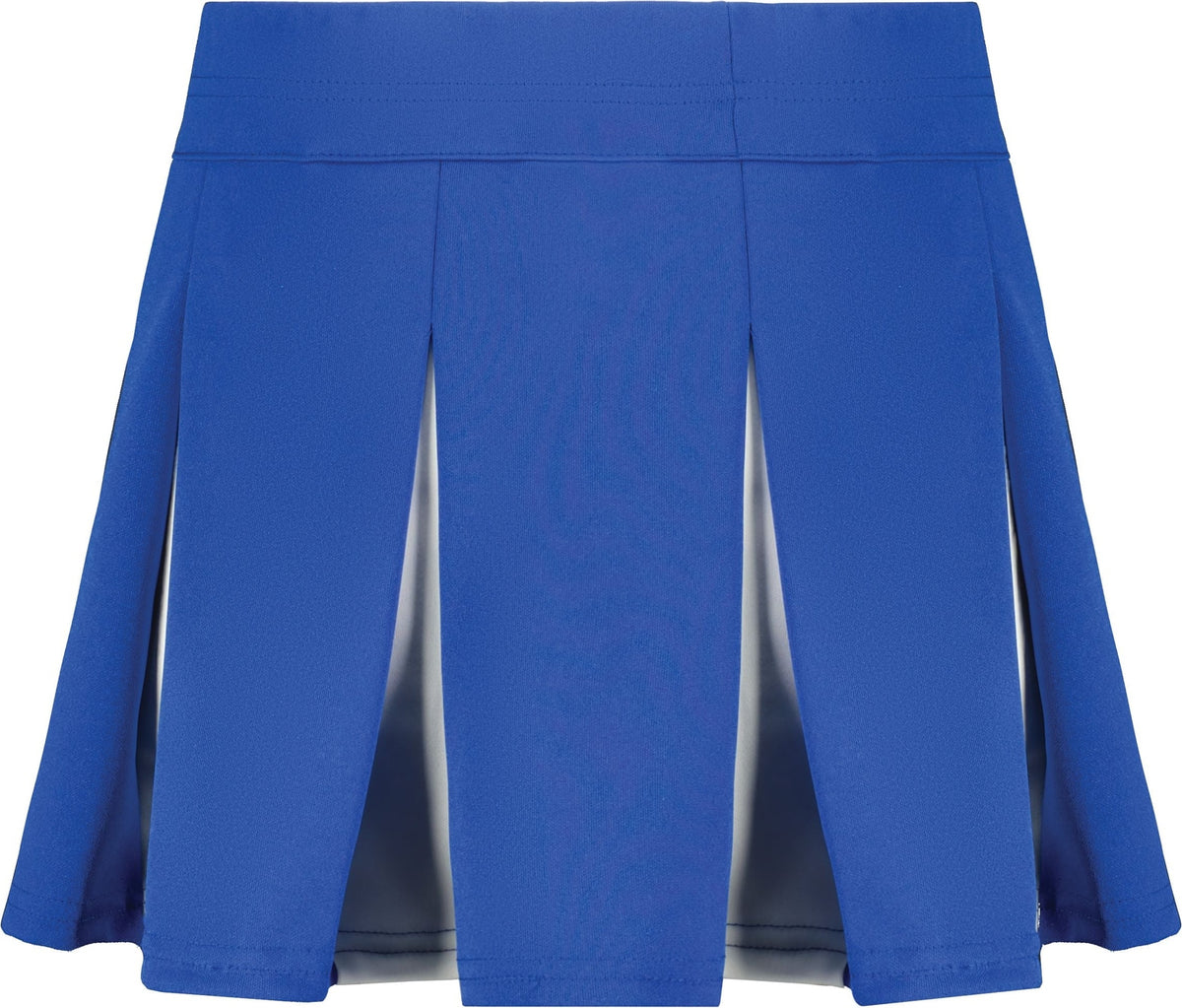 Rear View of ROYAL/WHITE GIRLS LIBERTY SKIRT