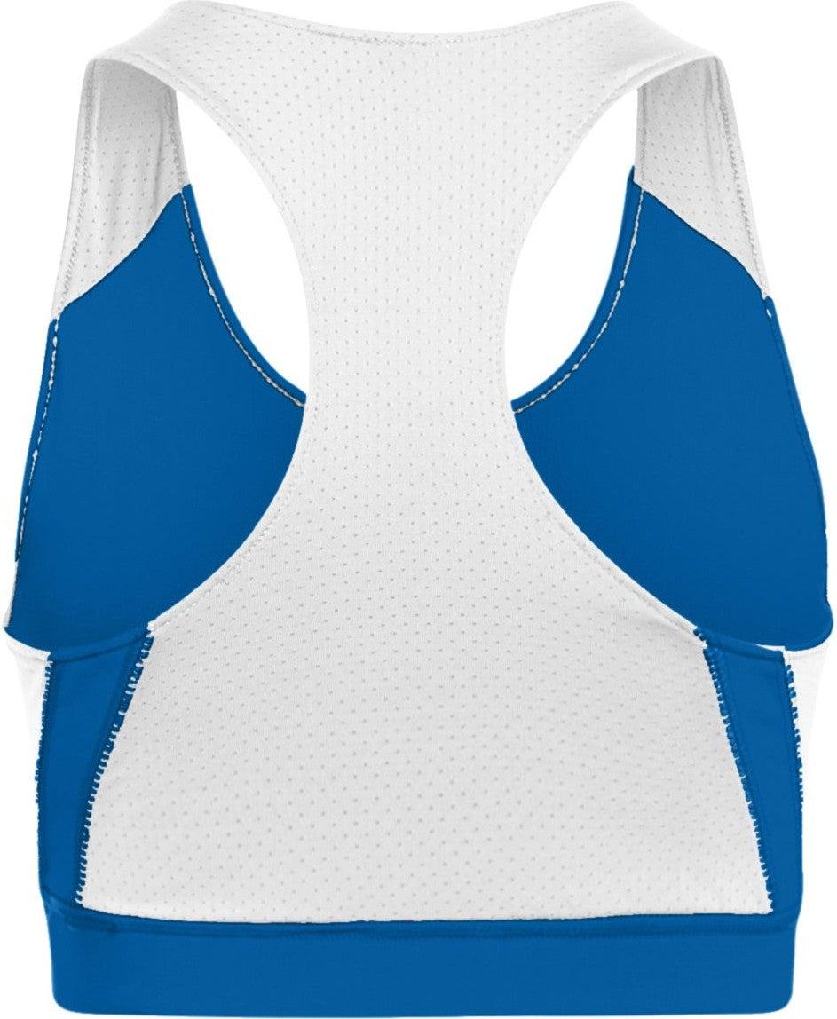 Rear View of ROYAL/WHITE LADIES ALL SPORT SPORTS BRA