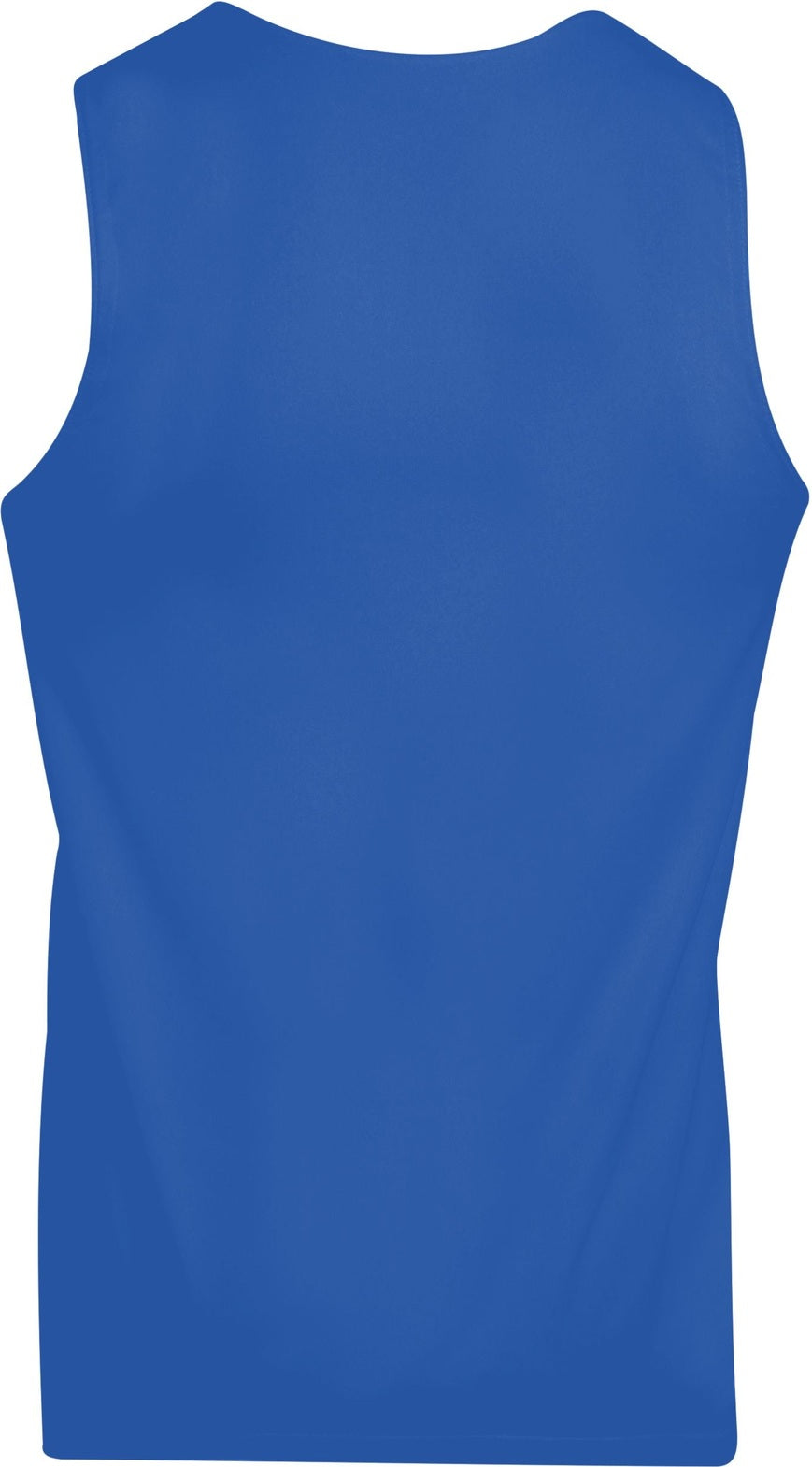 Rear View of ROYAL/WHITE REVERSIBLE WICKING TANK