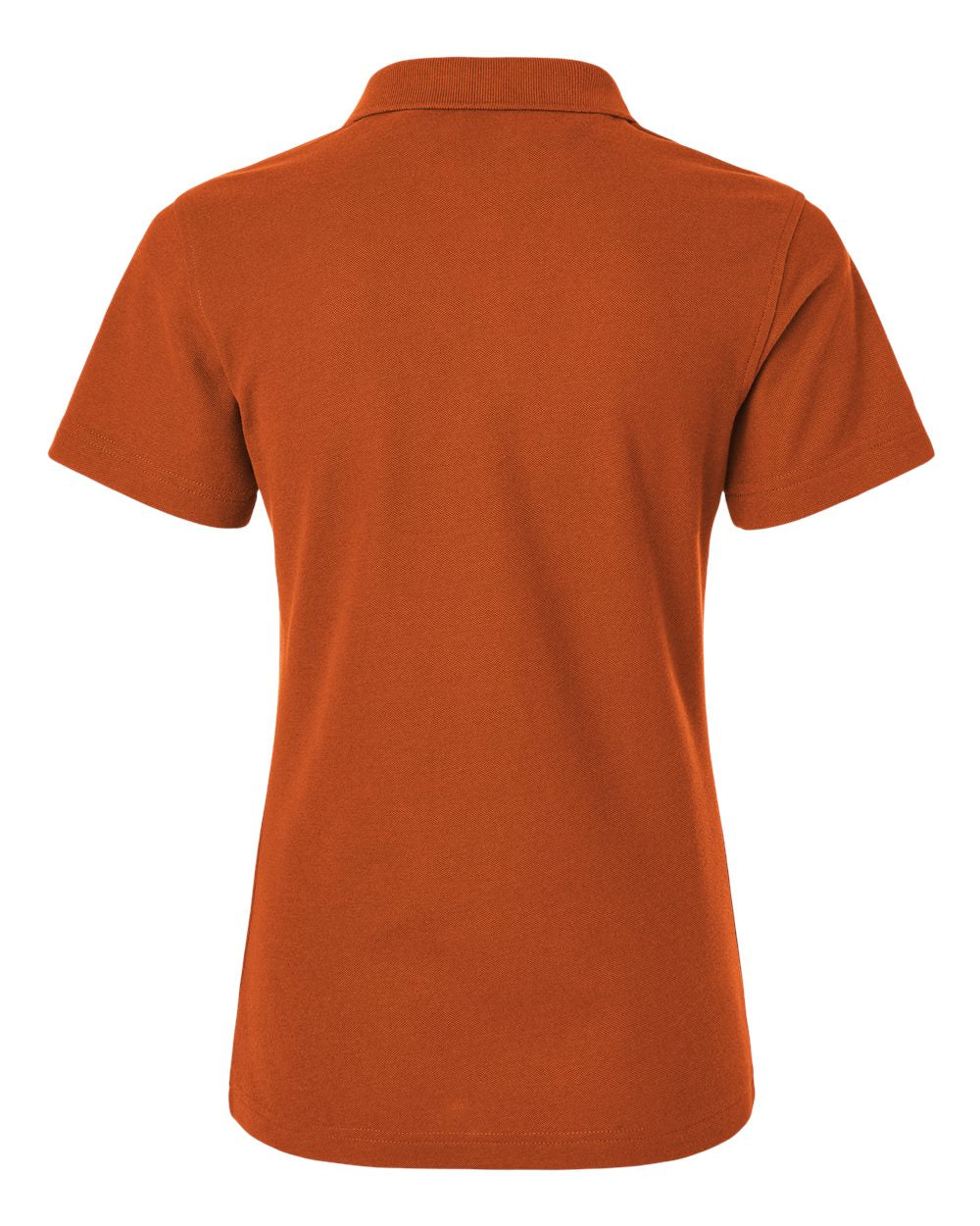Front View of Rust Women's Pique Polo - 62800L