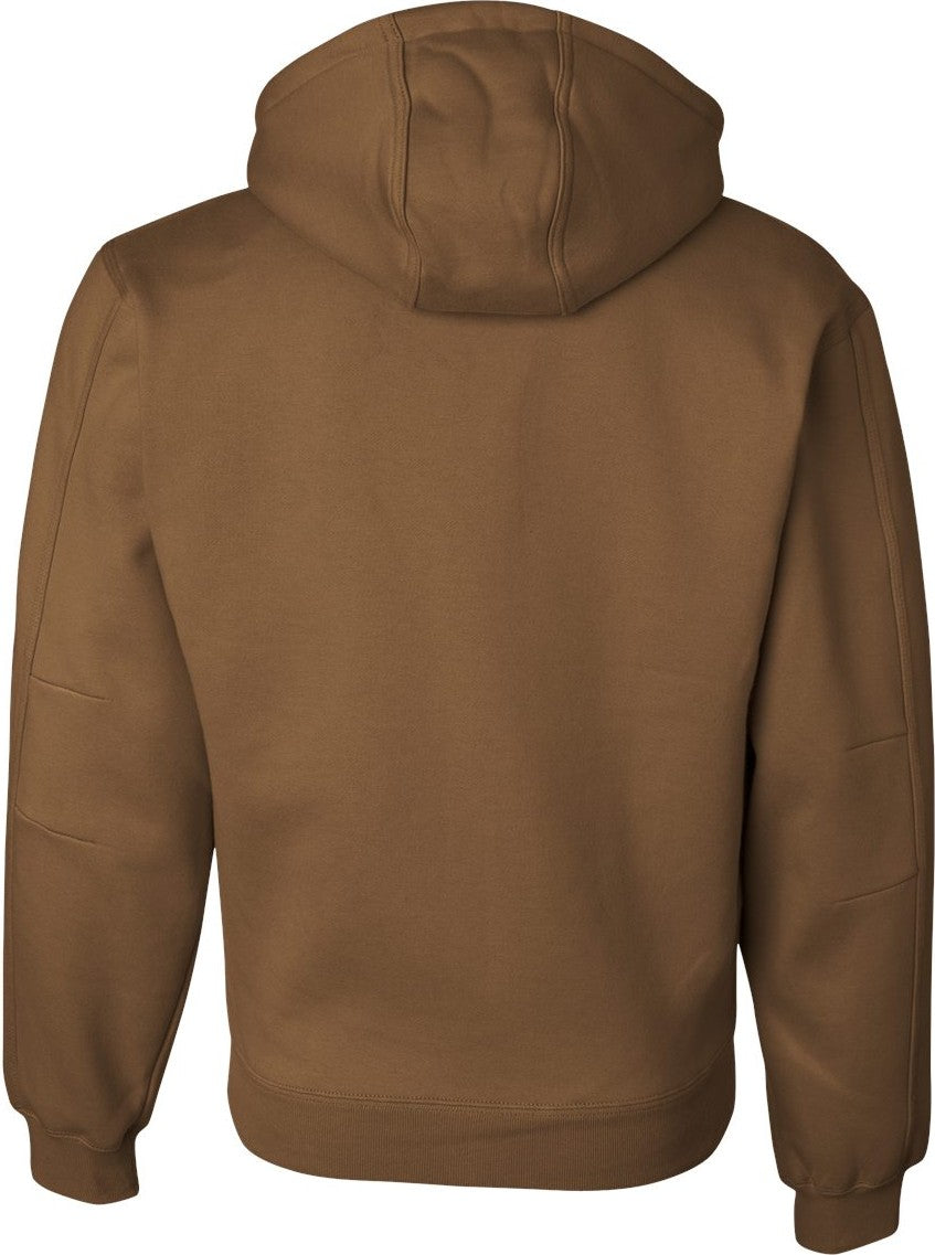 Front View of Saddle Crossfire Heavyweight Power Fleece Hooded Jacket with Thermal Lining Tall Sizes - 7033T