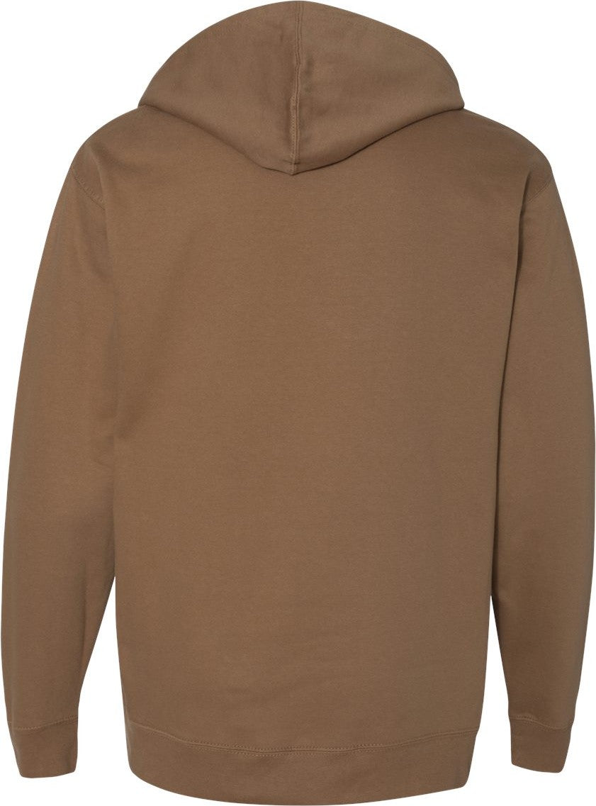 Front View of Saddle Midweight Hooded Sweatshirt - SS4500