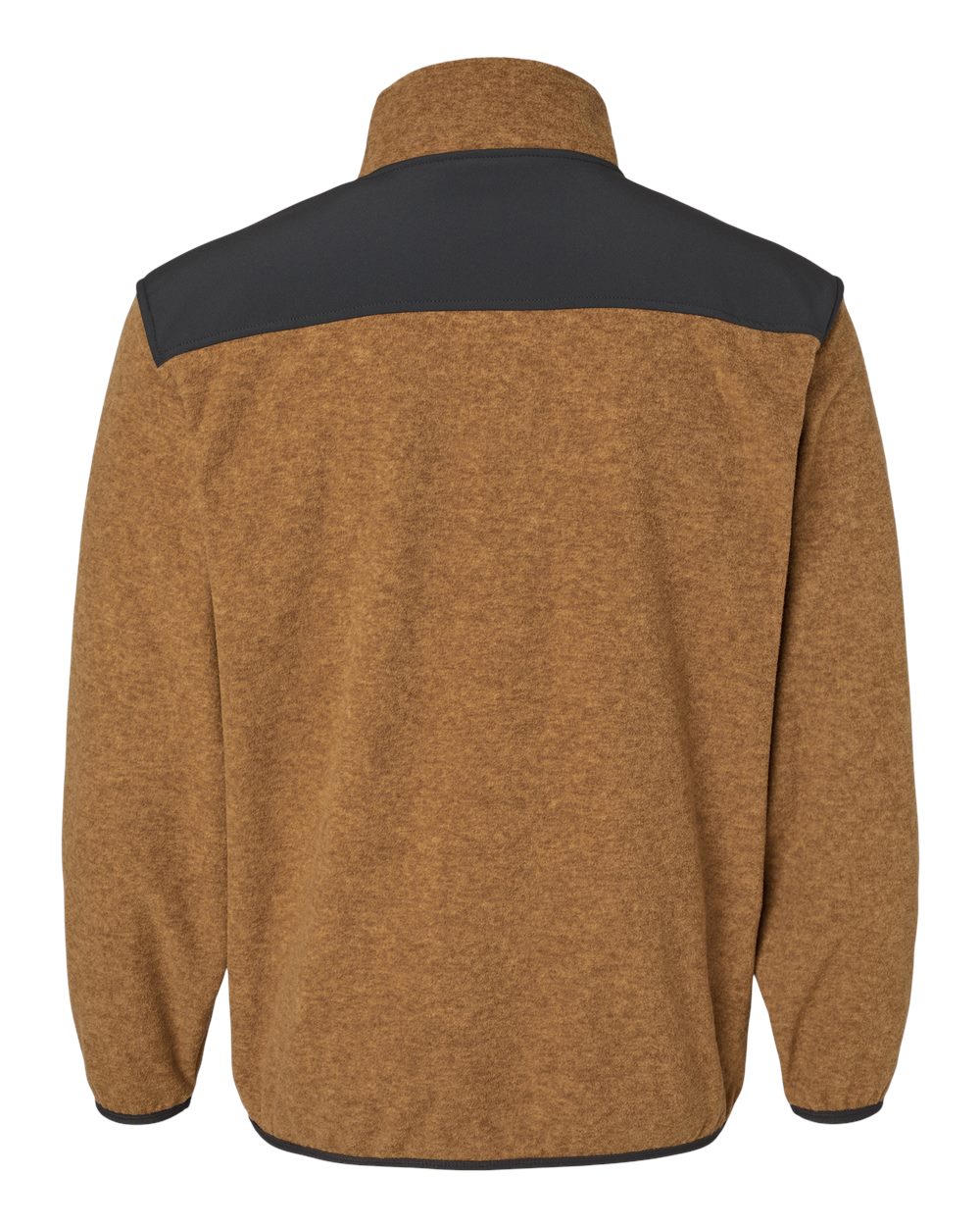 Front View of Saddle Ranger Melange Fleece Pullover - 7353