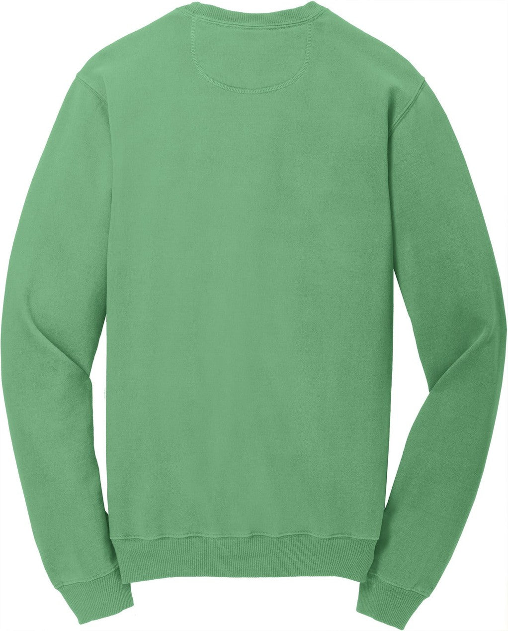 Rear View of Safari Port & Co Beach Wash Garment-Dyed Crewneck Sweatshirt PC098