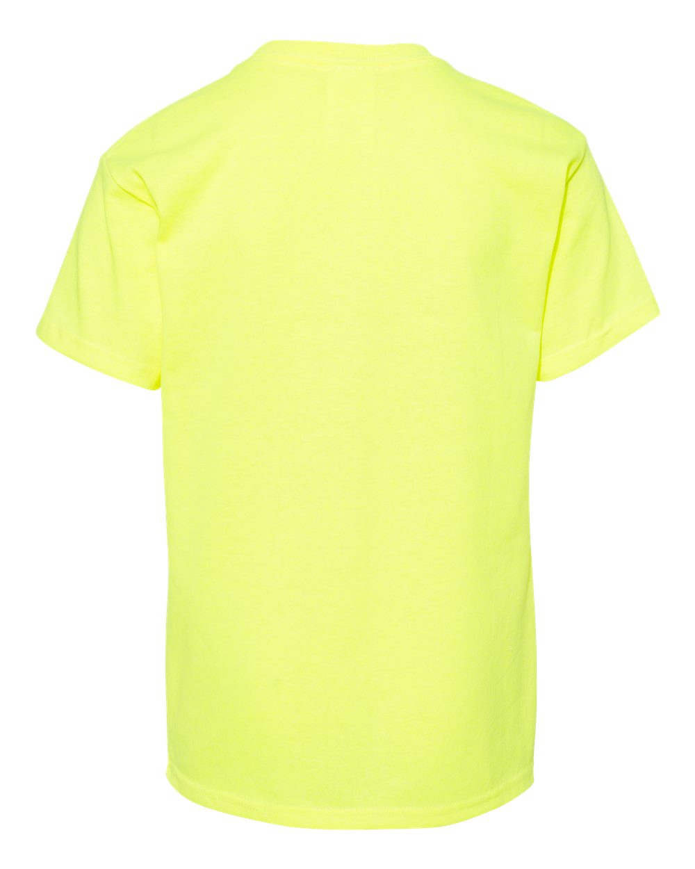 Front View of Safety Green Ecosmart™ Youth T-Shirt - 5370