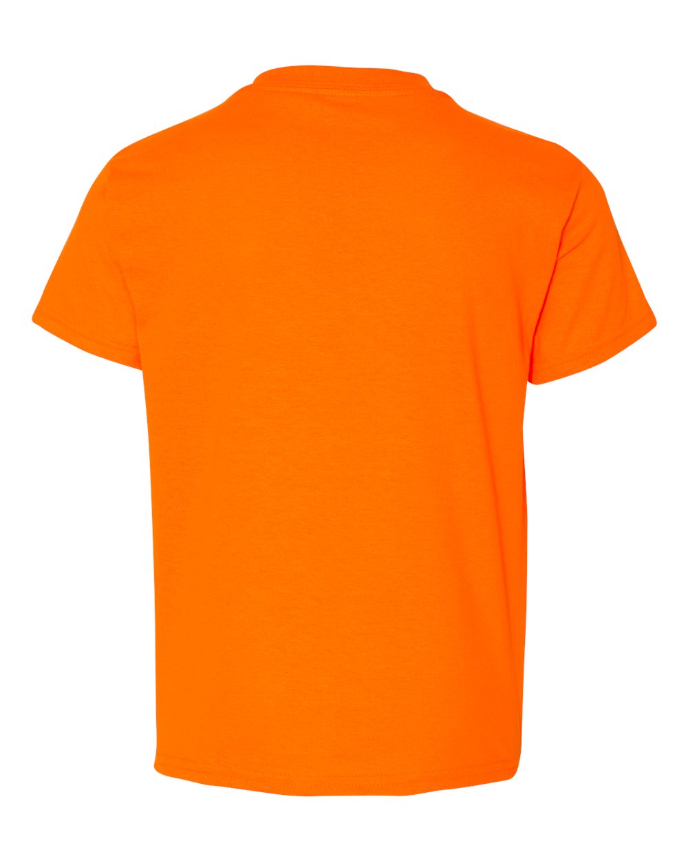 Front View of Safety Orange DryBlend® Youth T-Shirt - 8000B