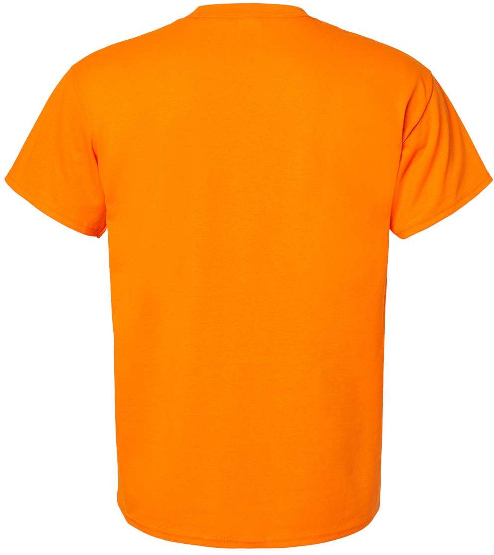 Front View of Safety Orange Essential-T T-Shirt - 5280