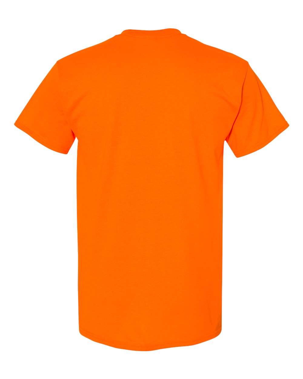 Front View of Safety Orange Heavy Cotton™ Youth T-Shirt - 5000B