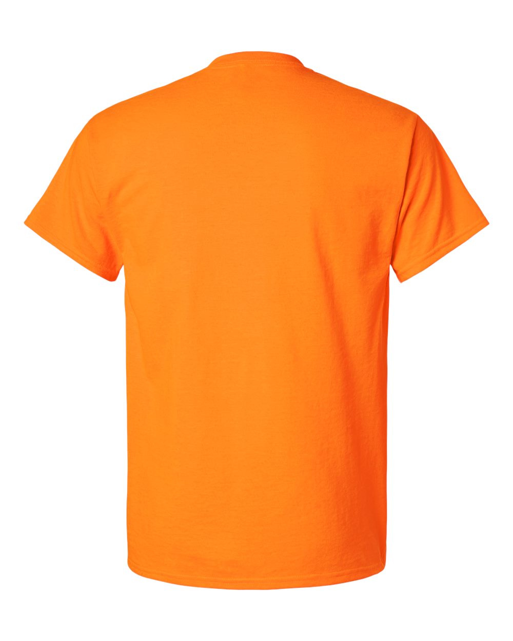 Front View of Safety Orange Ultra Cotton® Pocket T-Shirt - 2300