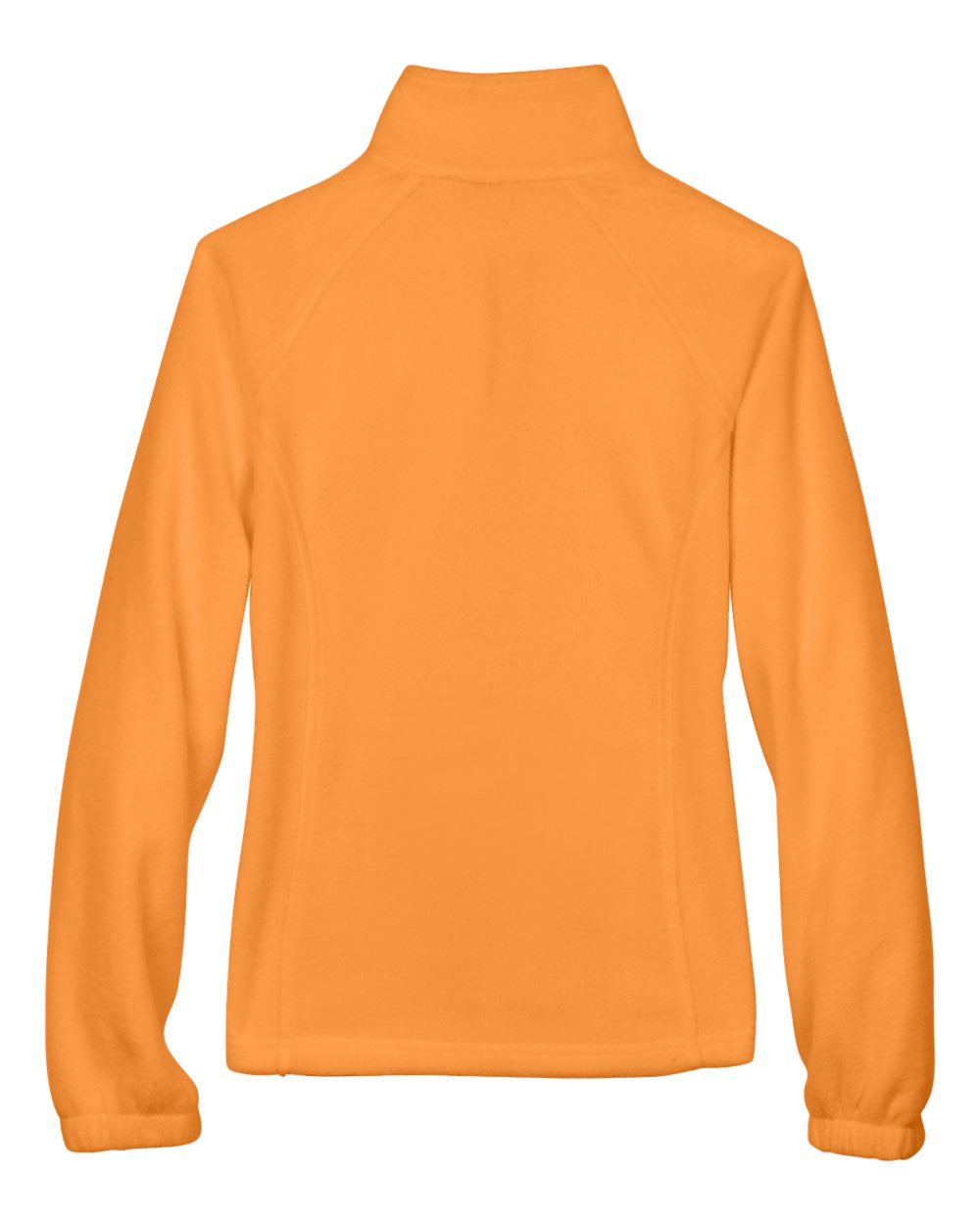 Front View of Safety Orange Women's Full-Zip Fleece - M990W