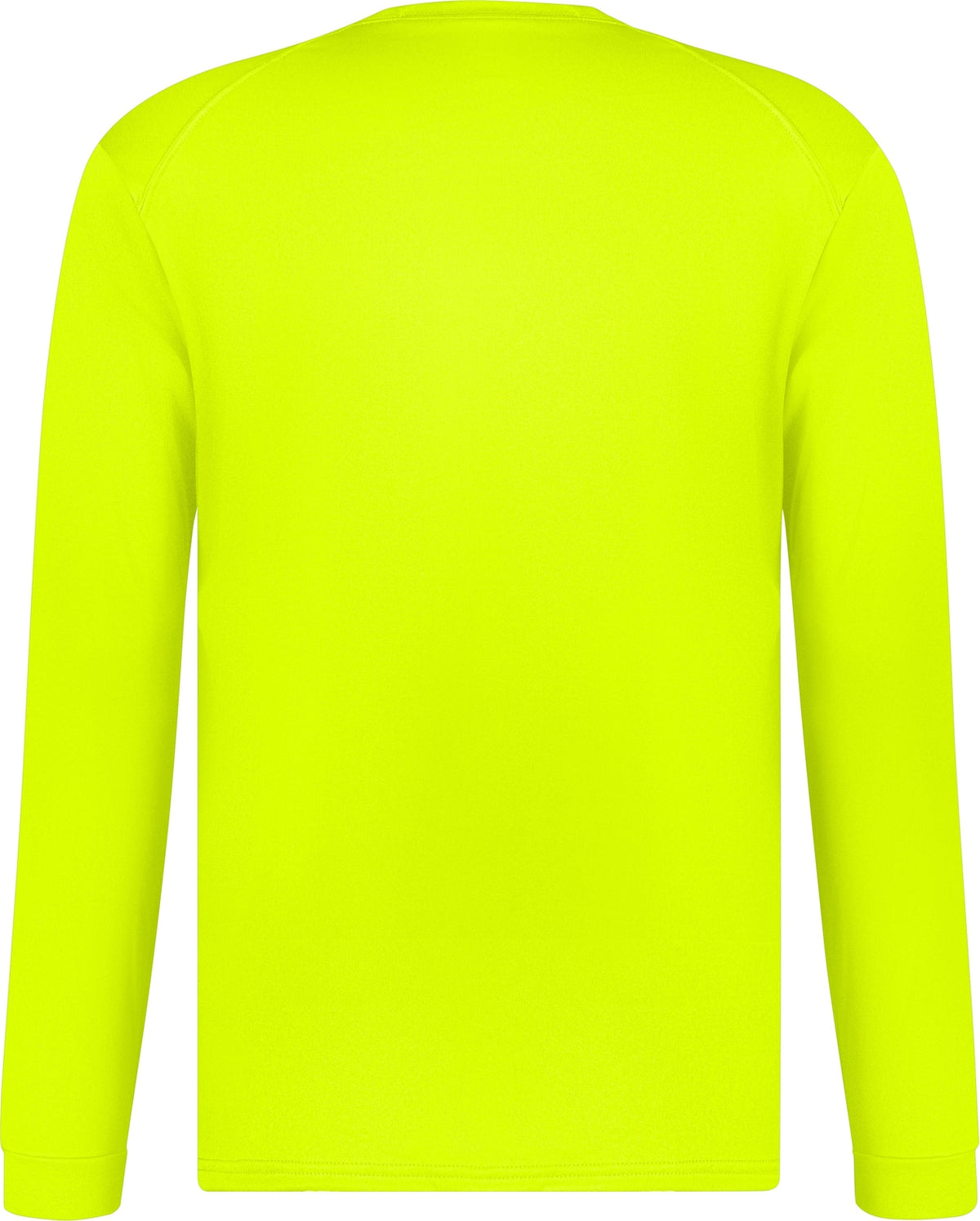 Rear View of SAFETY YELLOW B-CORE L/S TEE