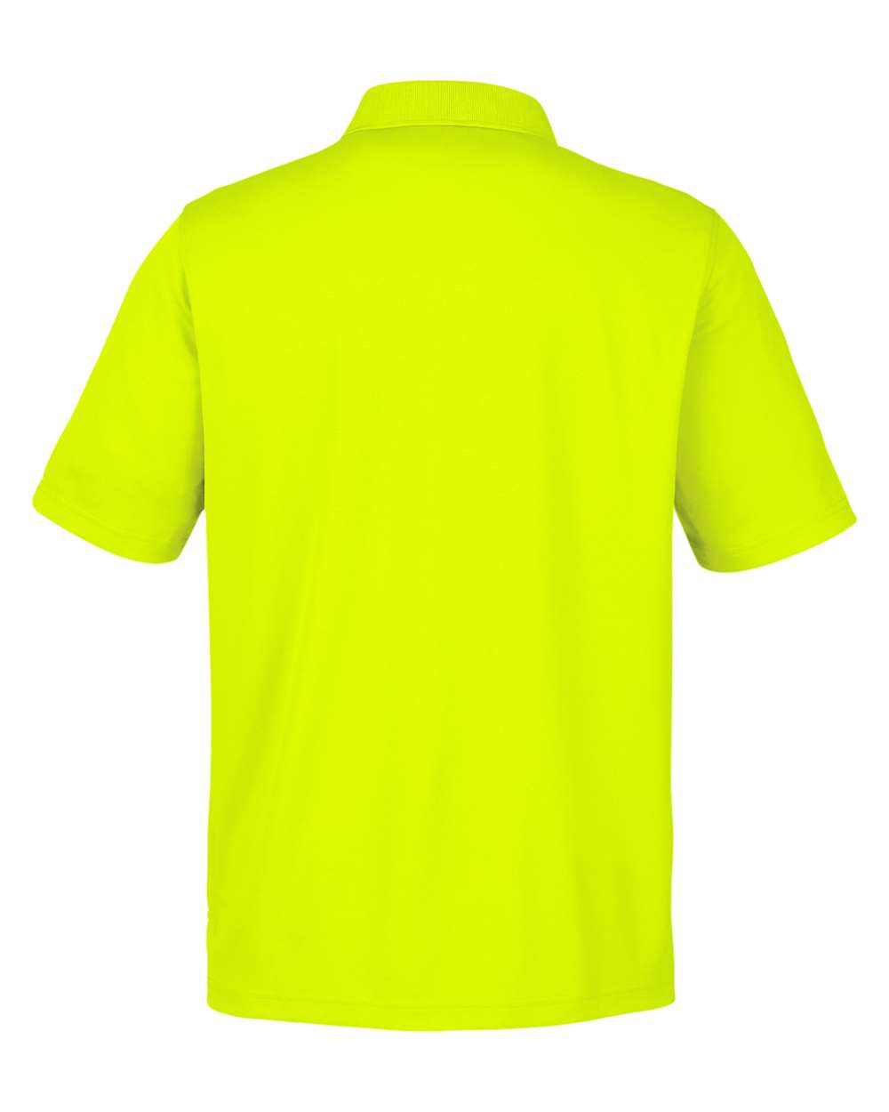 Front View of Safety Yellow Men's Market Snag Protect Mesh Polo - CE104