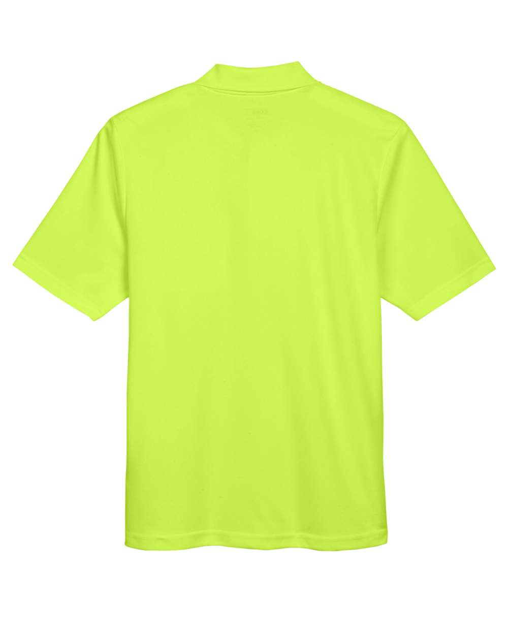 Front View of Safety Yellow Men's Origin Performance Piqué Polo with Pocket - 88181P