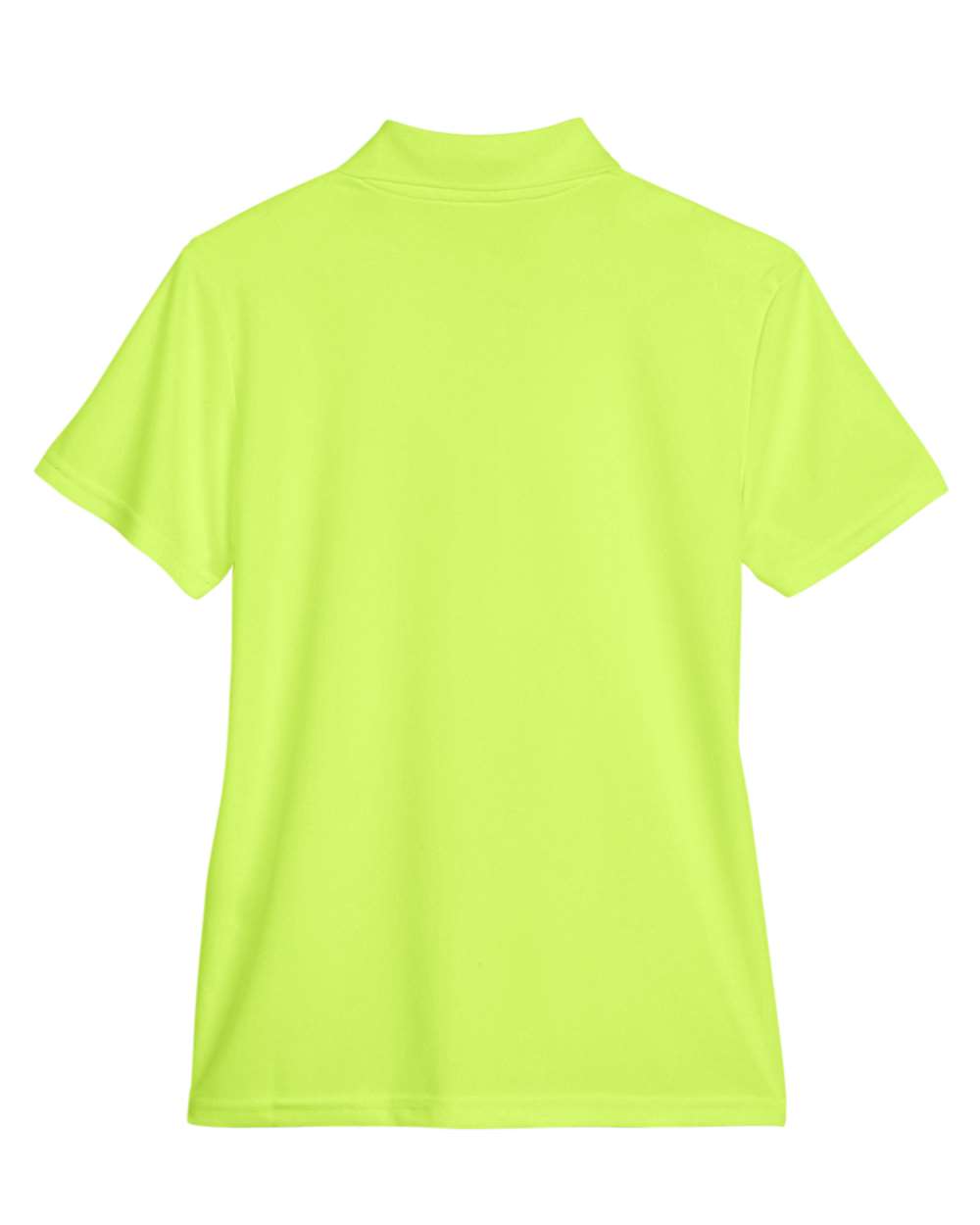 Front View of Safety Yellow Women's Origin Performance Piqué Polo - 78181