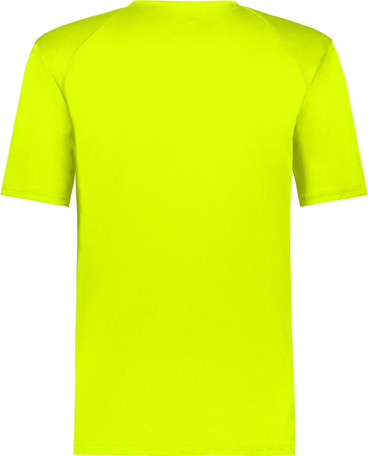 Rear View of SAFETY YELLOW YOUTH B-CORE V-NECK TEE
