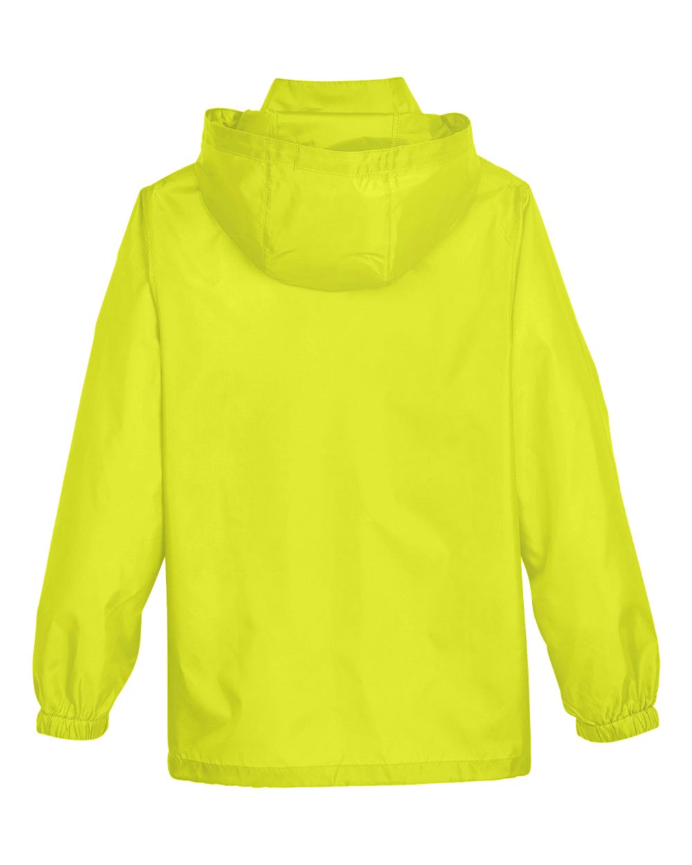 Front View of Safety Yellow Youth Zone Protect Lightweight Jacket - TT73Y