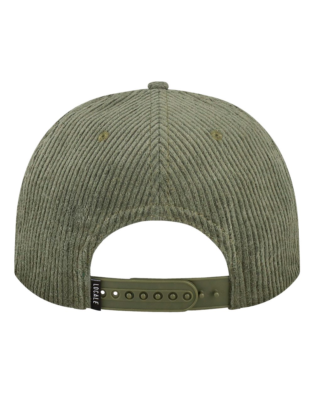 Rear View of Sage Corduroy Unstructured with Rope Cap - WILSON