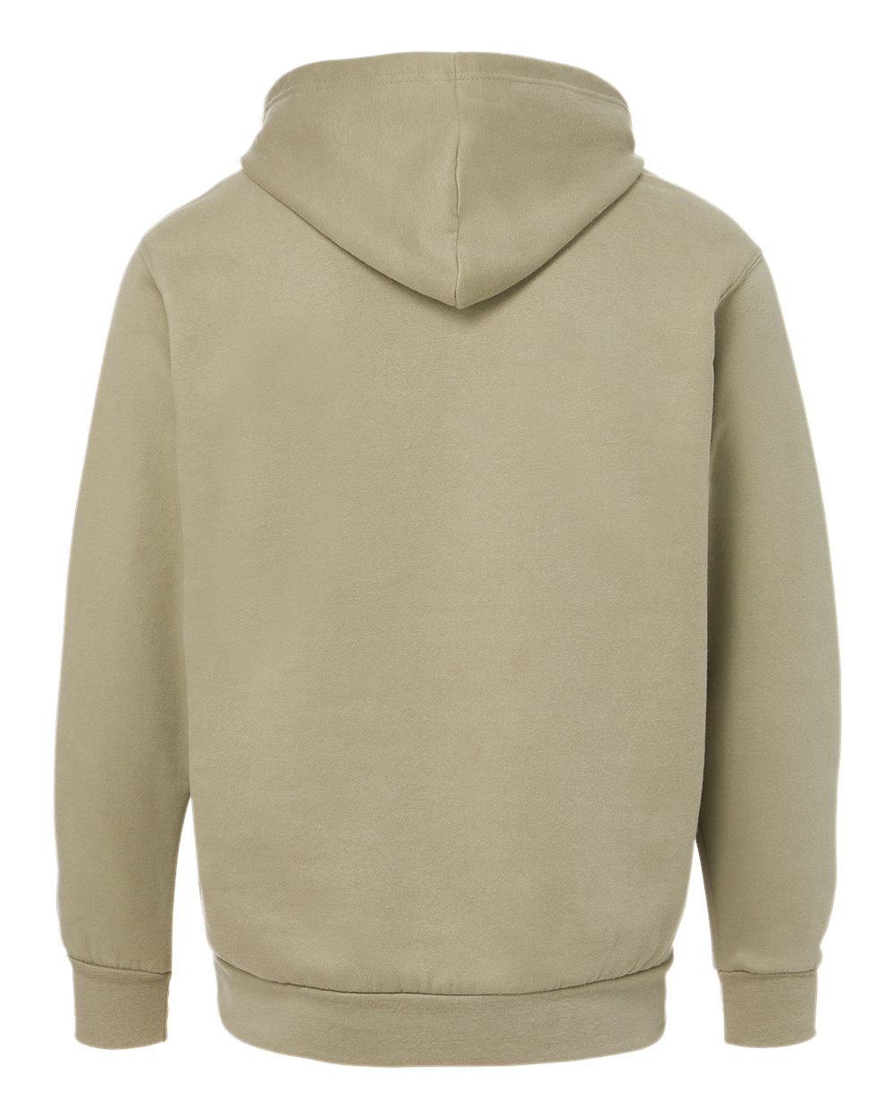 Rear View of Sage Vintage Fleece Hooded Sweatshirt - 1478