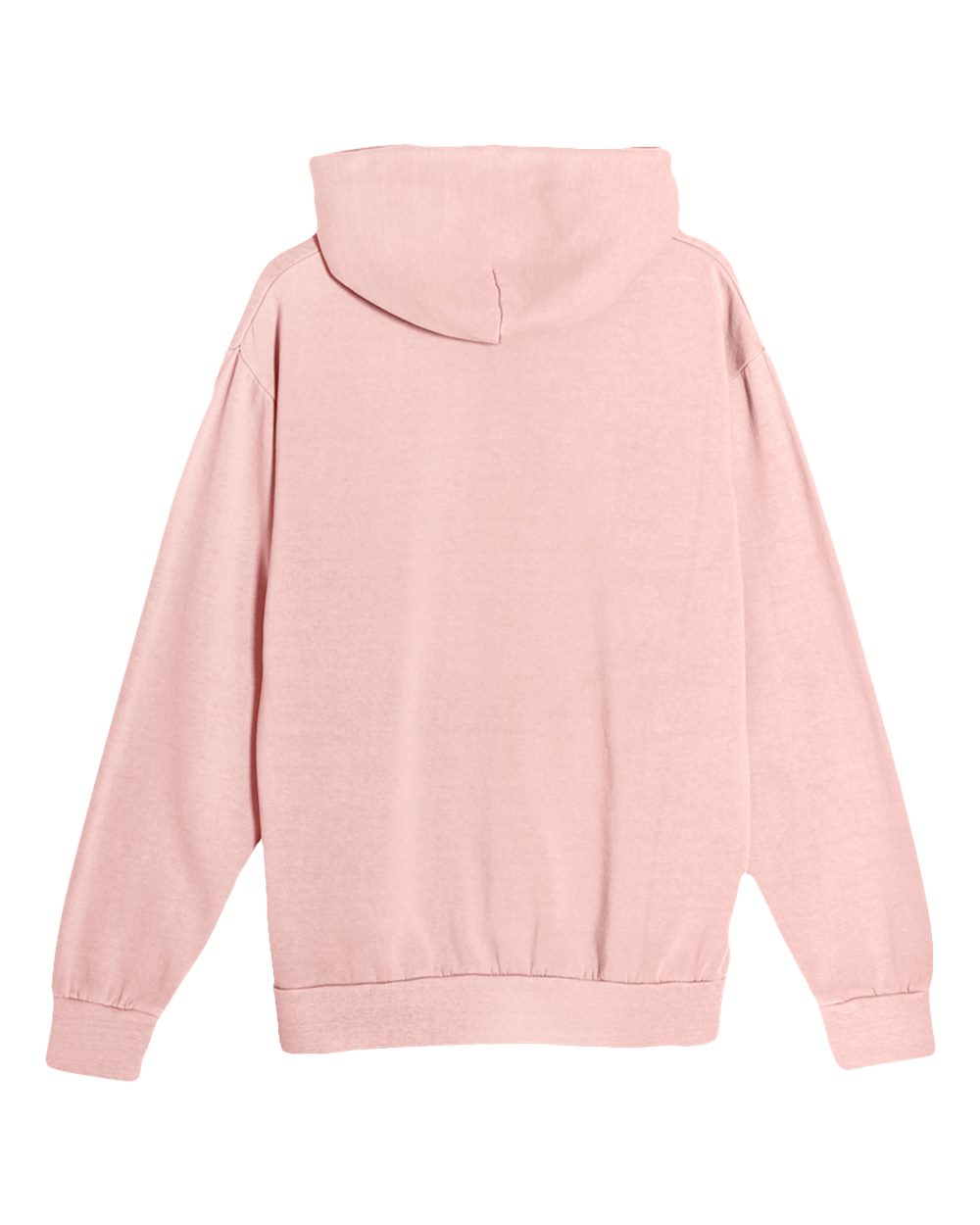 Rear View of Salmon Urban Pullover Hooded Sweatshirt - LS16001