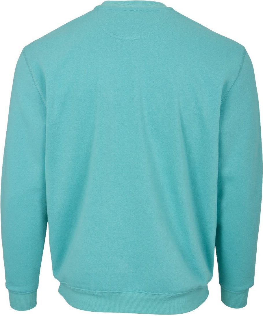 Front View of Saltwater Fleece Crew Pullover - BM5101