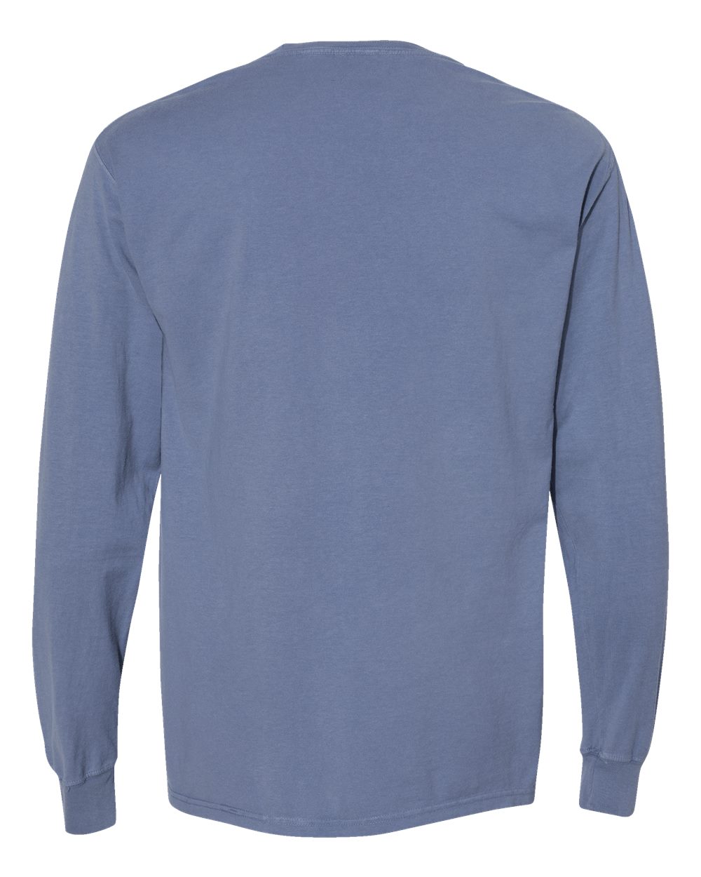 Front View of Saltwater Garment-Dyed Long Sleeve T-Shirt With a Pocket - GDH250