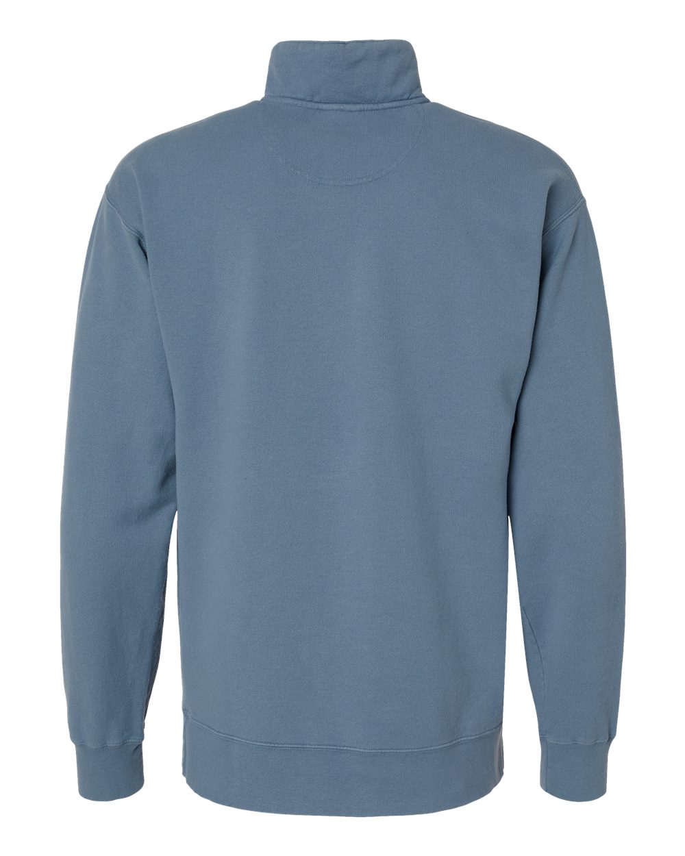Rear View of Saltwater Garment-Dyed Quarter-Zip Sweatshirt - GDH425