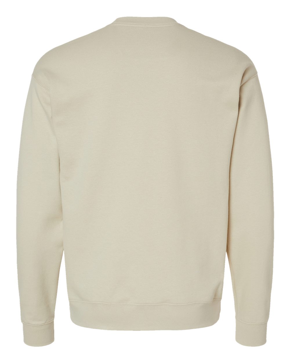 Rear View of Sand Perfect Sweats Crewneck Sweatshirt - RS160