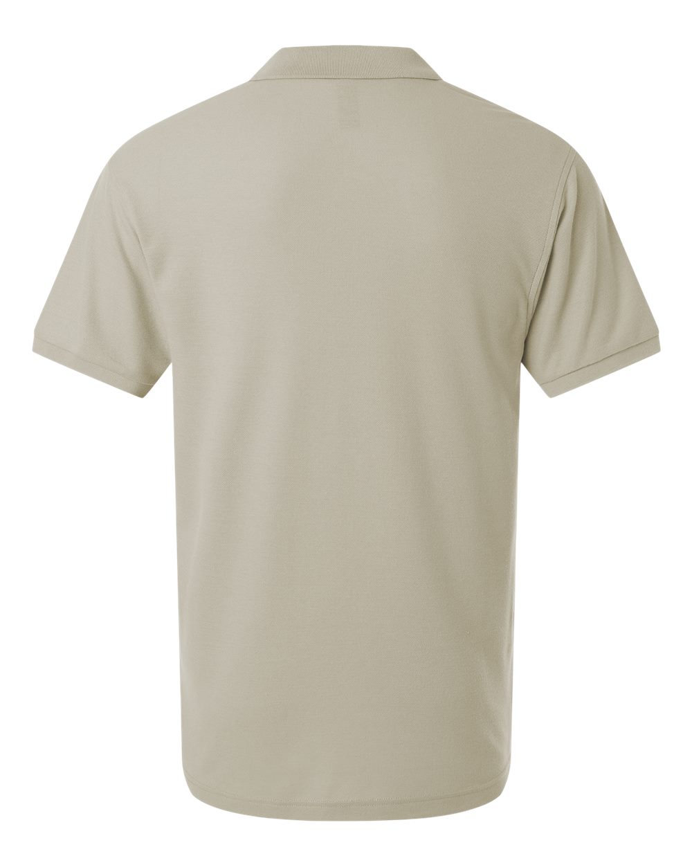 Front View of Sand Pique Polo - 62800