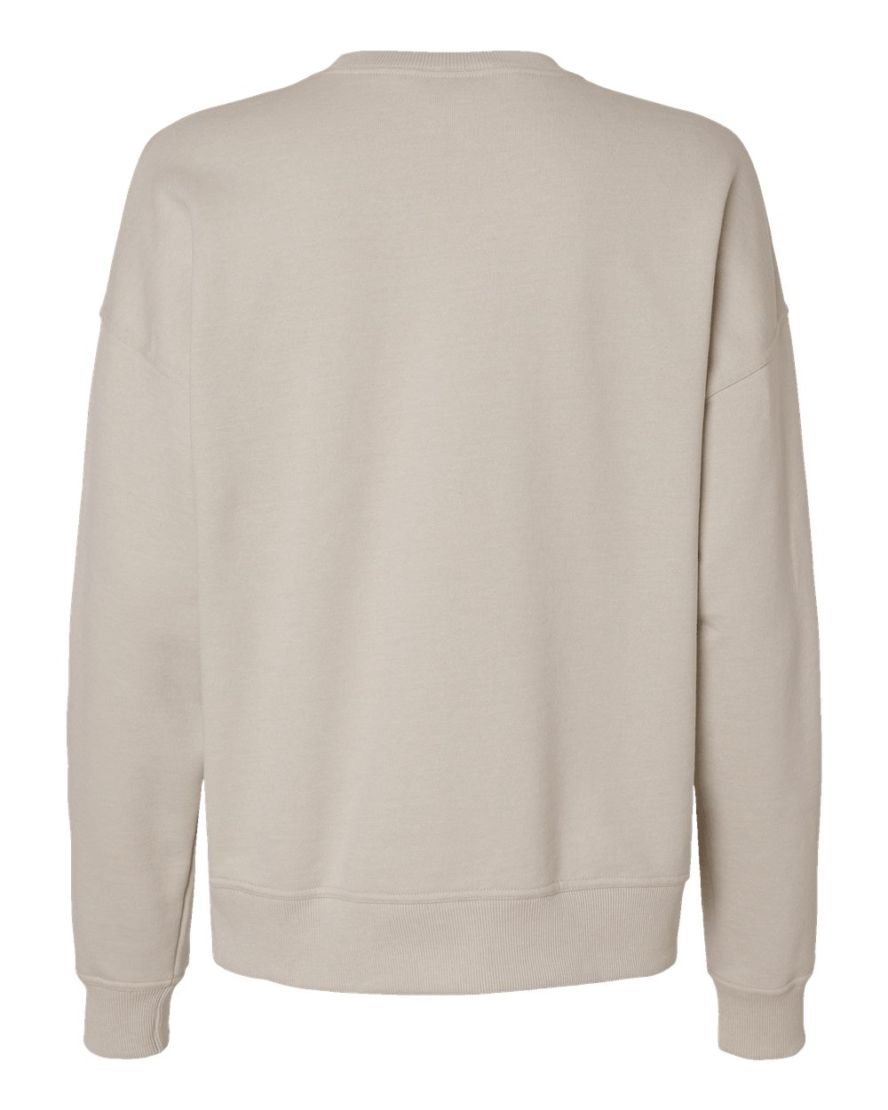 Front View of Sand Powerblend® Women's Crewneck Sweatshirt - S650