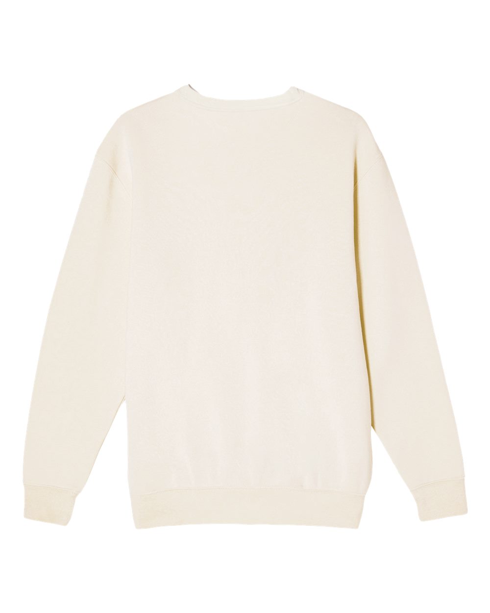 Rear View of Sand Premium Crewneck Sweatshirt - LS14004