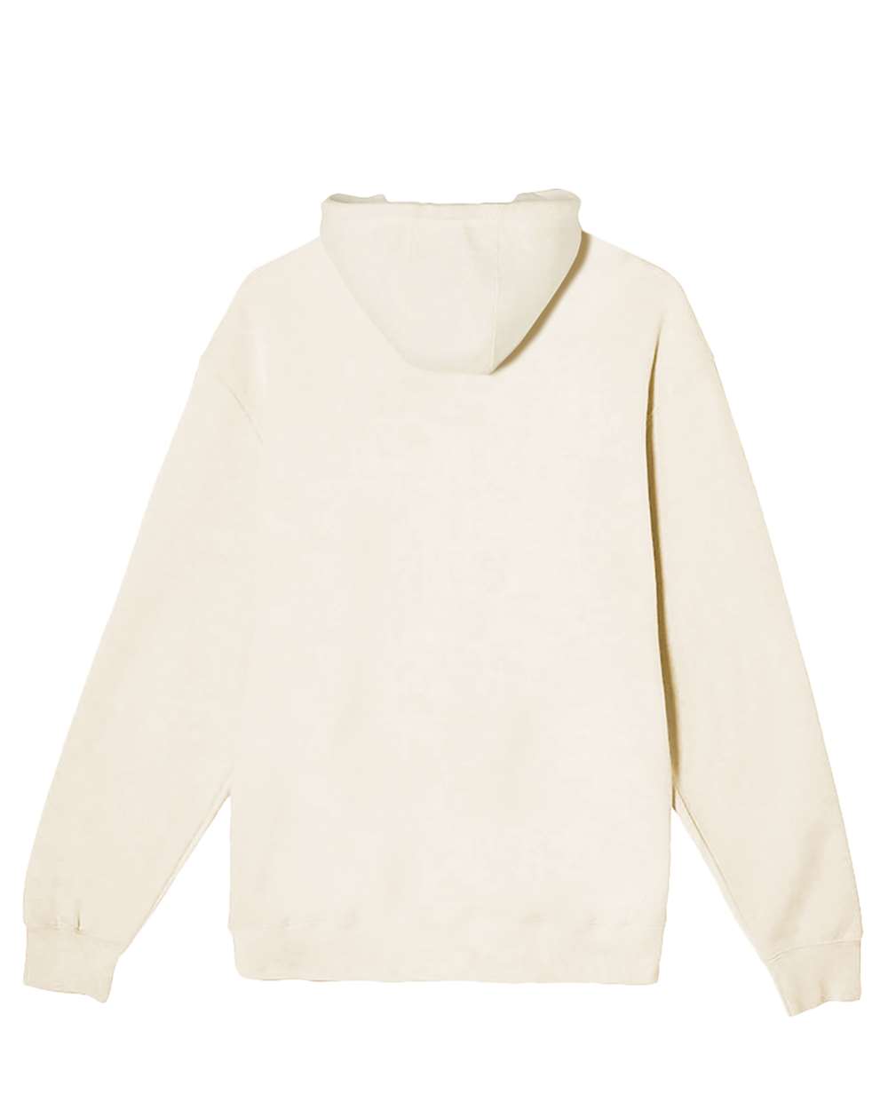 Rear View of Sand Premium Pullover Hooded Sweatshirt - LS14001