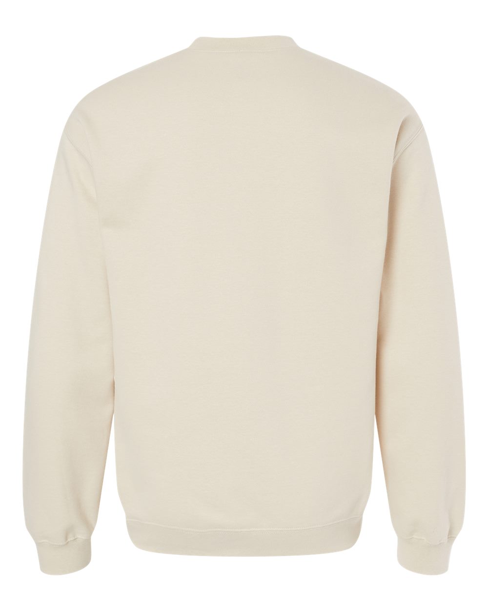 Front View of Sand Softstyle® Midweight Crewneck Sweatshirt - SF000