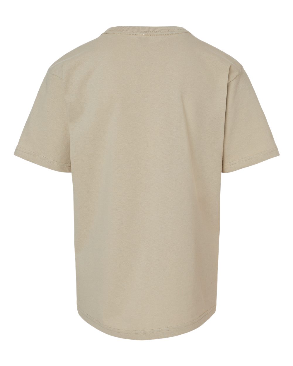 Rear View of Sand Youth Gold Soft Touch T-Shirt - 4850