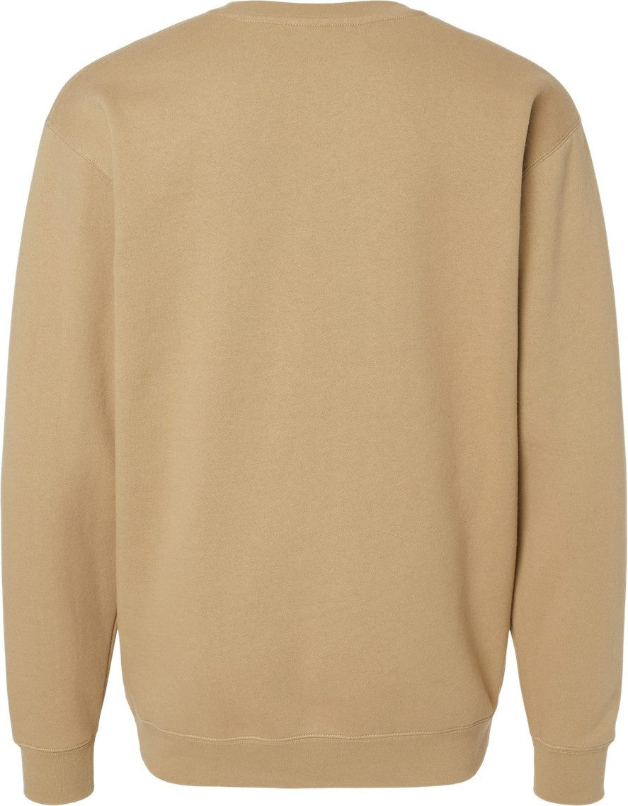 Front View of Sandstone Heavyweight Crewneck Sweatshirt - IND3000