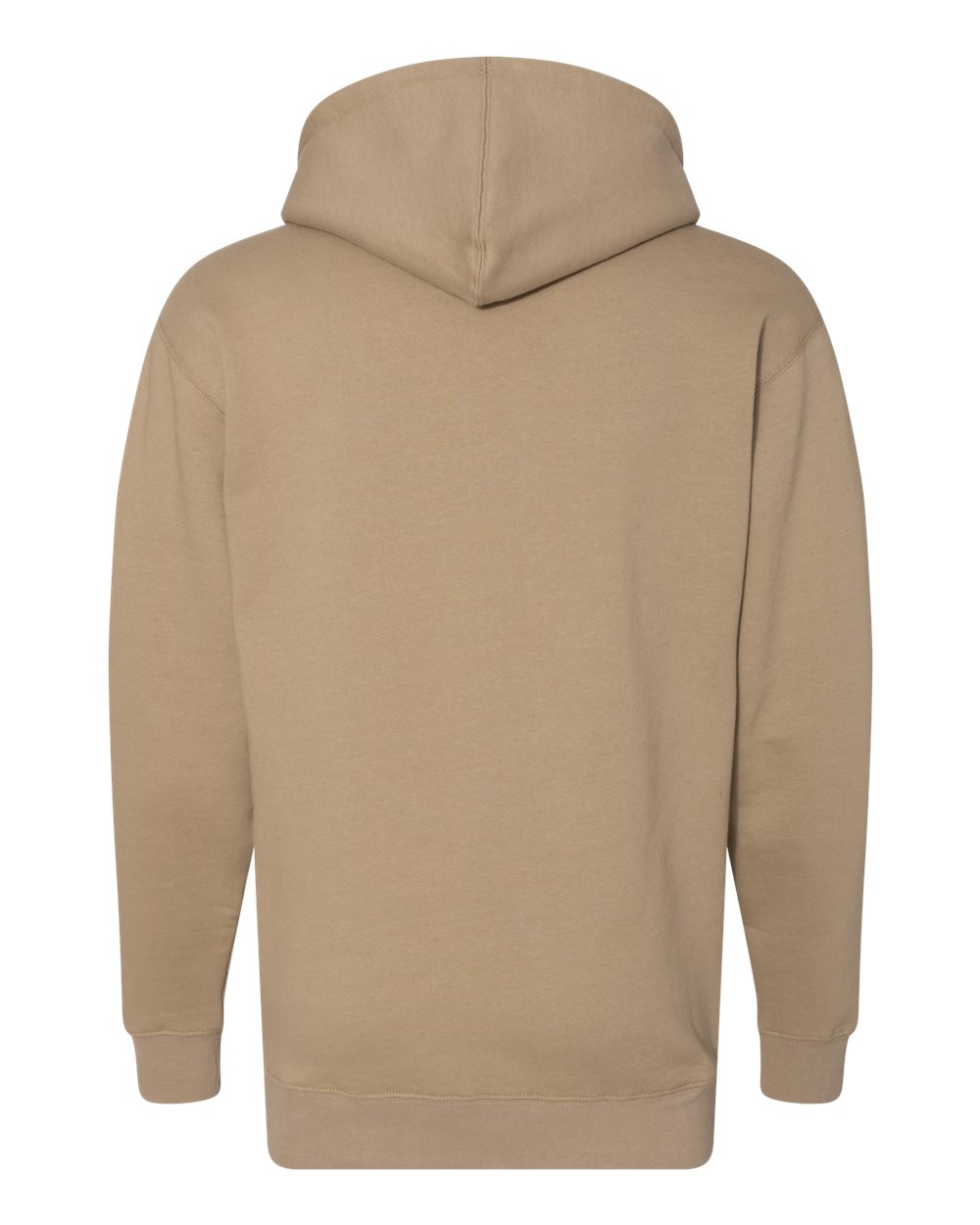 Front View of Sandstone Heavyweight Hooded Sweatshirt - IND4000