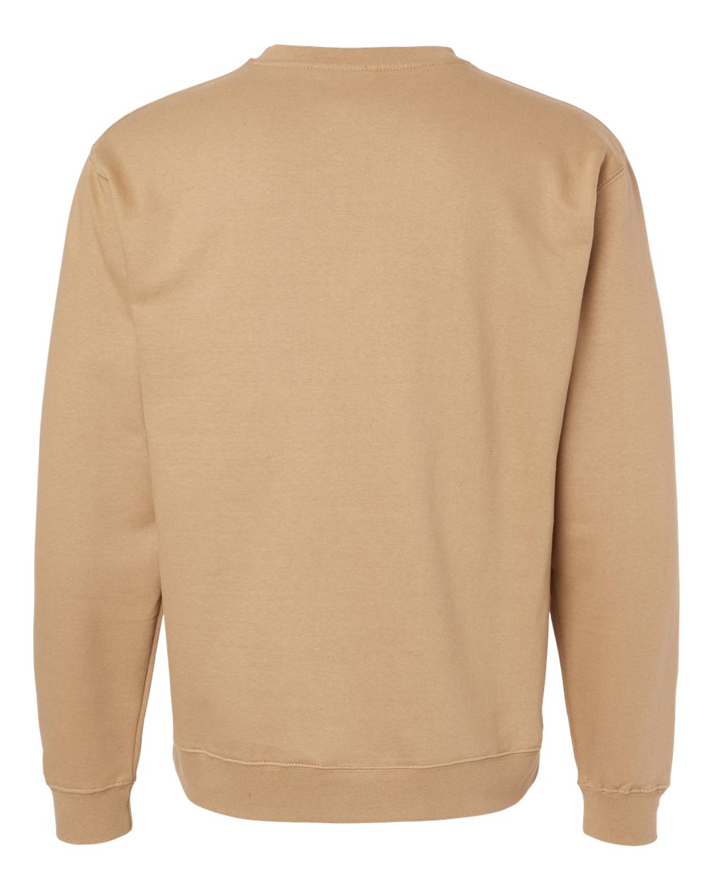 Front View of Sandstone Midweight Crewneck Sweatshirt - SS3000