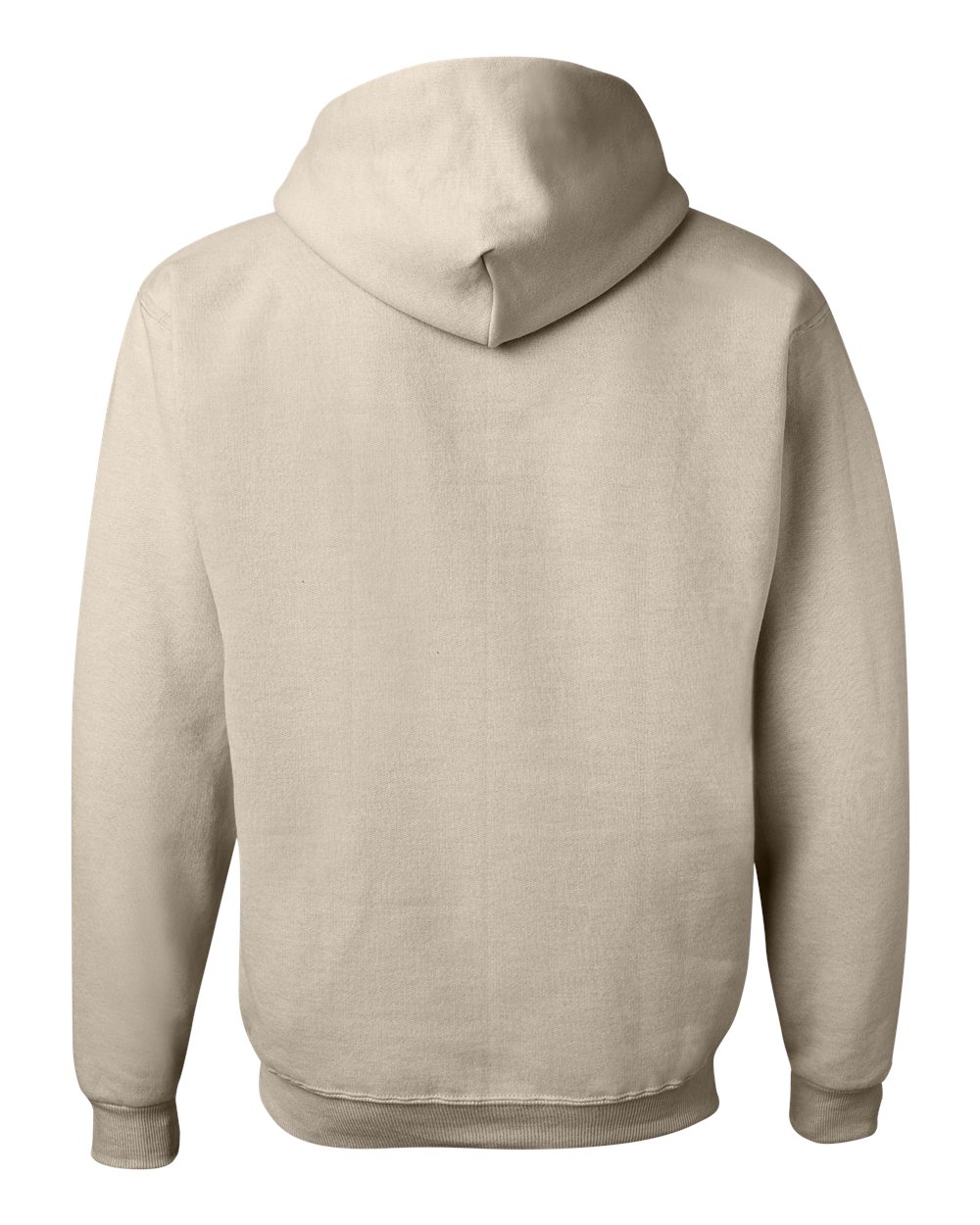 Front View of Sandstone NuBlend® Hooded Sweatshirt - 996MR