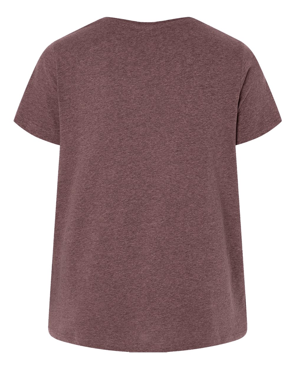 Front View of Sangria Blackout Curvy Collection Women's Fine Jersey Tee - 3816