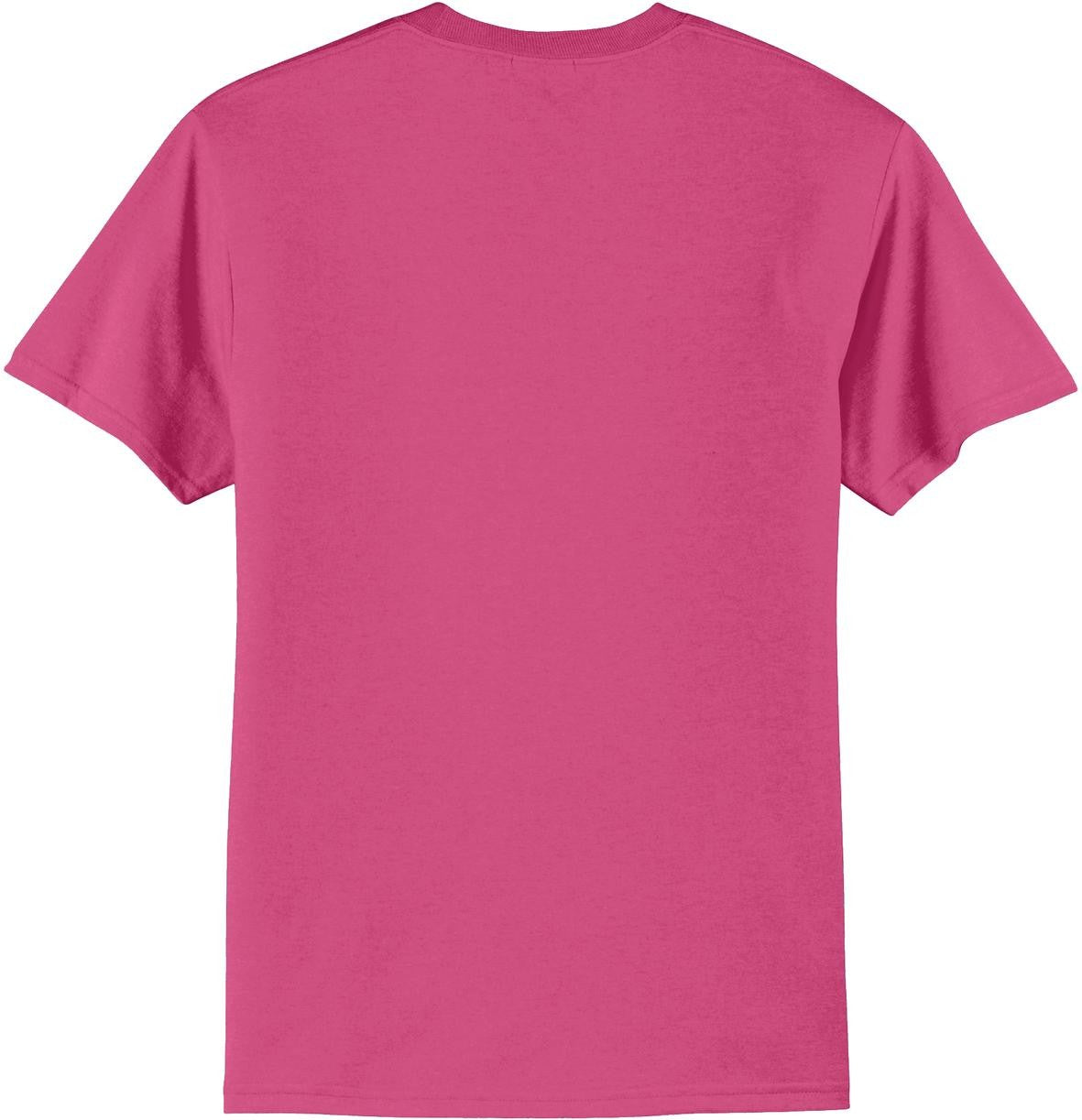 Front View of Sangria Port & Co Tall Core Blend Tee. PC55T