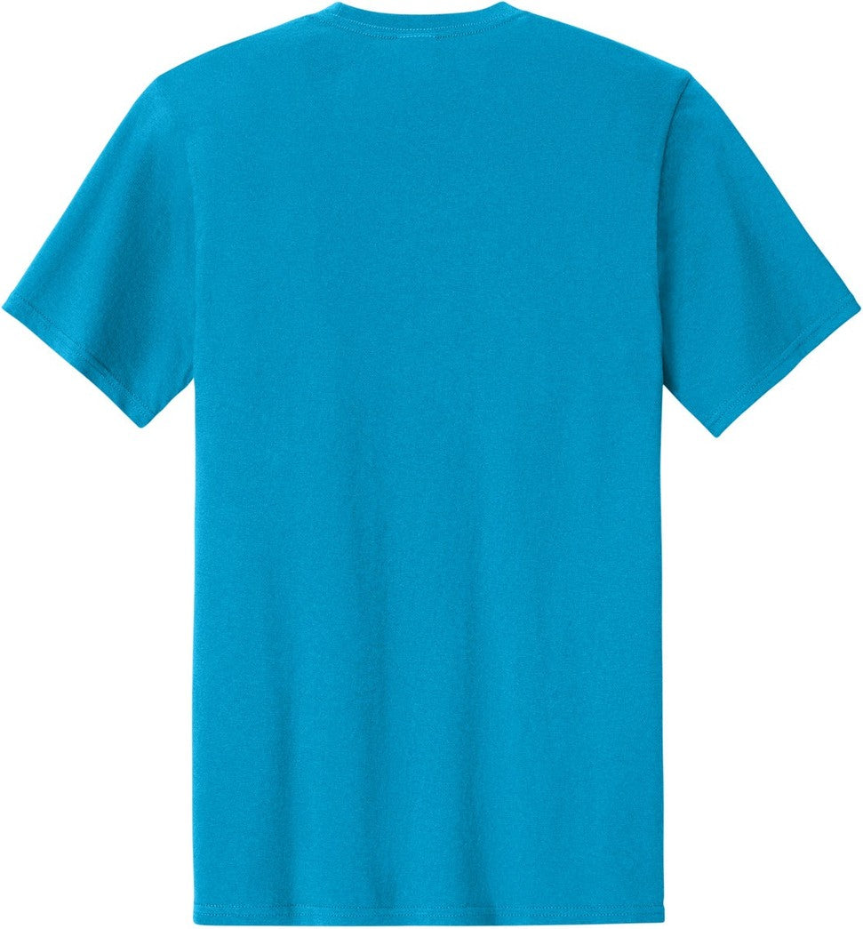 Front View of Sapphire Port & Co Easy Cotton Tee PC43